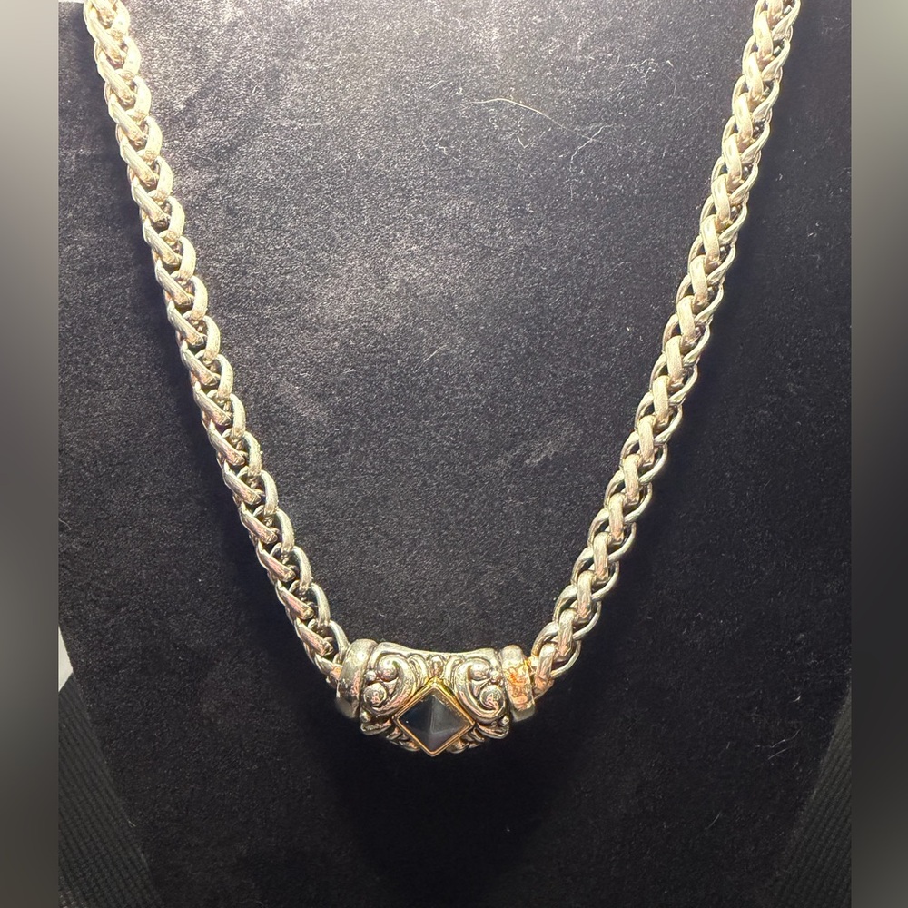 Elegant Gold and Silver Women's Necklace